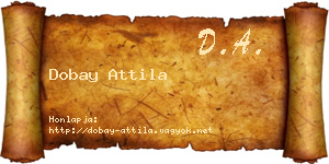 Dobay Attila névjegykártya